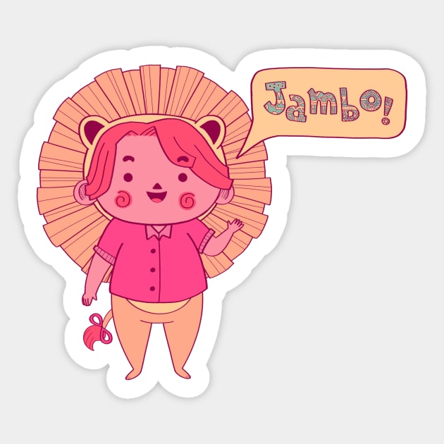 I'm a lion! Sticker by Aline Sentone